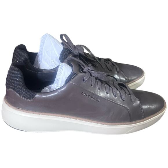 Cole Haan Lace Up Top Spin Leather Sneaker Pavement Tweed NWT Size 12 main image 4